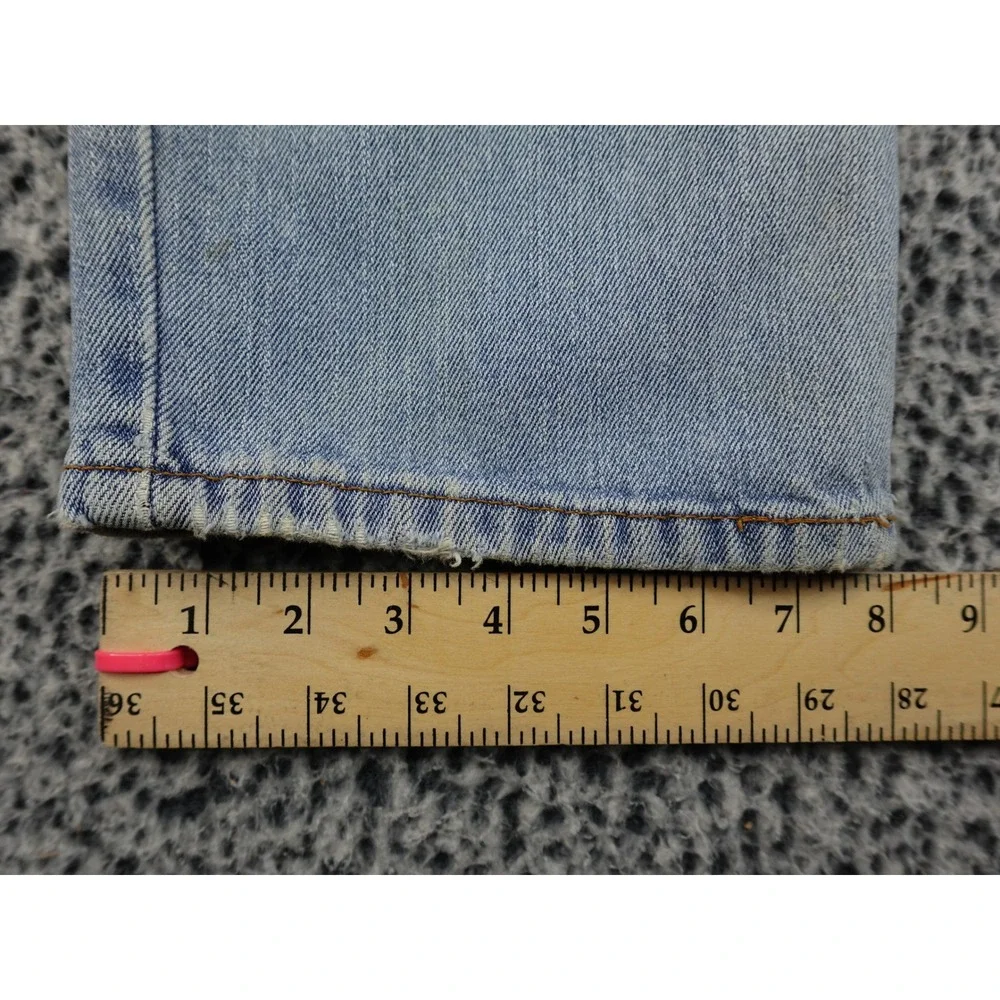 Levi's 505 Regular Fit Jeans Mens 36x32 Light‎ Blue Straight Leg Denim
